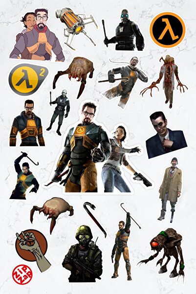 ZipZap Half Life Video Oyun Sticker Paketi (20 ADET)