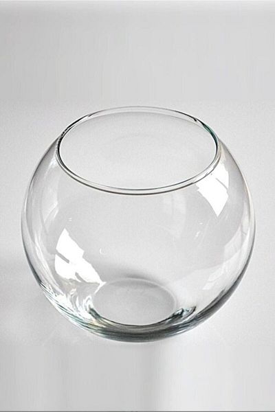 Paşabahçe Botanica Glass Aquarium Bell Jar Vase - 45078, 24X20Cm Large Size