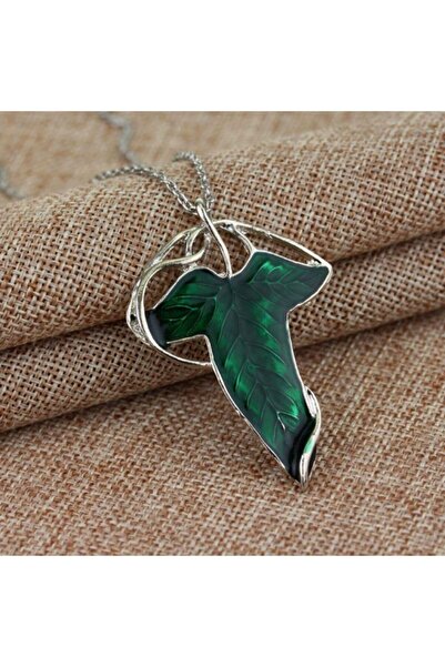 Kuzgunshop The Lord Of The Rings Elf Yaprak Broş Kolye