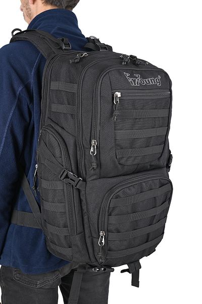 YOUNG 51029 Unisex Professional Mountaineer Backpack Μαύρο