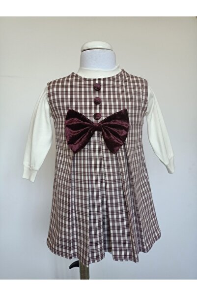 moms and babies Κοριτσάκι Baby Badili Gilet Φόρεμα καρό σχέδιο 0-5 ετών