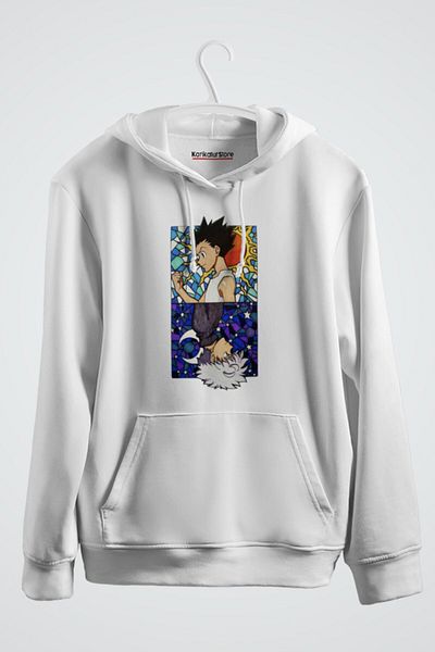 karikatürstore Gon X Killua Hunter X Hunter Hoodie Print Sweatshirt
