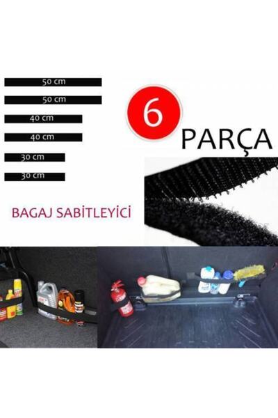 Tegin Oto Bagaj Sabitleyici Bagaj Düzenleyici Cırt Bant 4 Parça Uyumlu