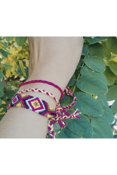 Şengül 3-Piece Handmade Rope Knitted Macrame Bracelet