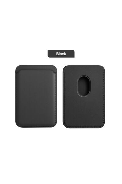 kılıf benim iPhone 12 - 13 Series Magsafe Magnetic Wallet Card Holder Black