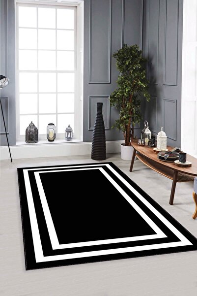 NeluxHome Dijital Baskılı Dekoratif Makinede Yıkanabilir Kaymaz Tabanlı Halı ...