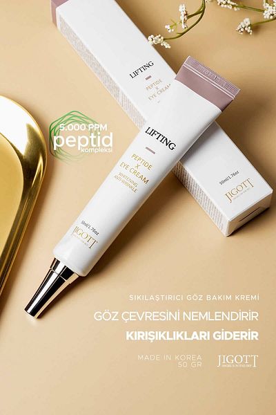 Jigott Anti-Wrinkle and Moisturizing Eye Cream Lifting Peptide Eye Cream 50 ml