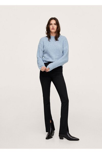MANGO Woman Damen Strickpullover in Himmelblau