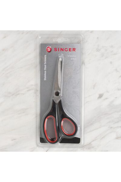SİNGER 8" Black Handle Scissors - S218-8