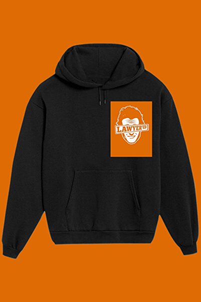 IvırZıvır Μαύρο φούτερ unisex με στάμπα "How I Met Your Mother-lawyer"