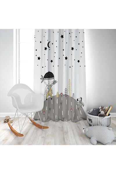 Evperest Background Curtain Scandinavian Hunter Star Model