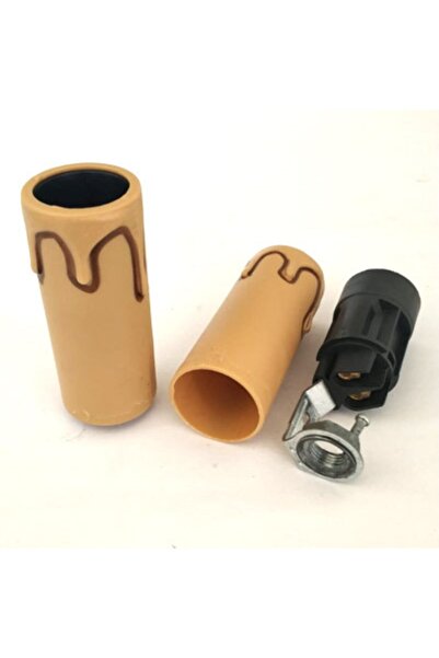 marketcik Küçük Sarı E14 Mum Duy Dekoratif Standart Avize Ampul Duyu