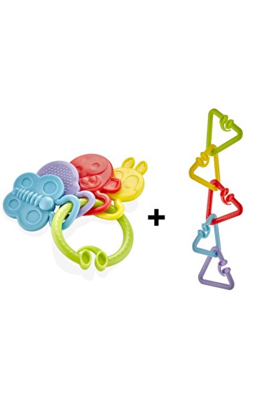 Babyjem 2'li Bebek Oyuncak Hediye Seti(çıngırak+puset Oyuncak Askısı)