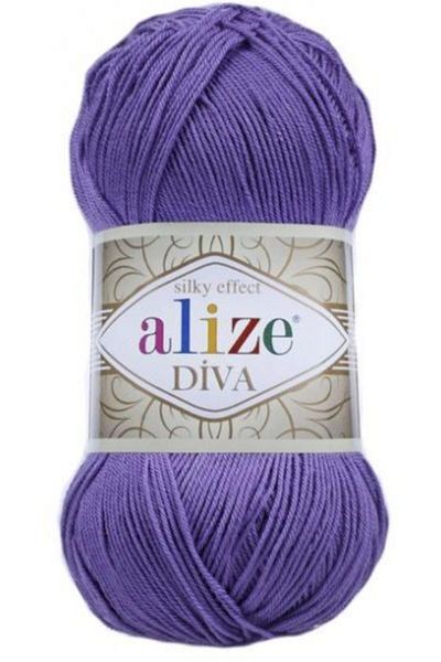 Alize Νήματα πλεξίματος χειρός Diva 622 Violet