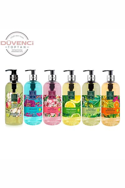 Eyüp Sabri Tuncer Ayvalık, Fountain, Japanese, Ocean, Tangerine, Apple 500 ml Soap