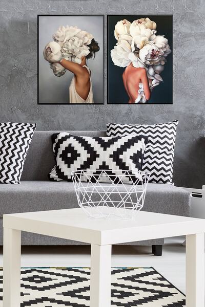 Linacci Double Aluminum Metal Frame Poster Painting Set