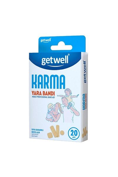 Getwell ضمادات مختلطة 20 قطعة