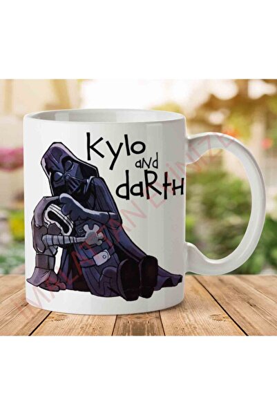 ART HEDİYE كوب كيلو آند دارث ستار وورز مطبوع على الجانبين