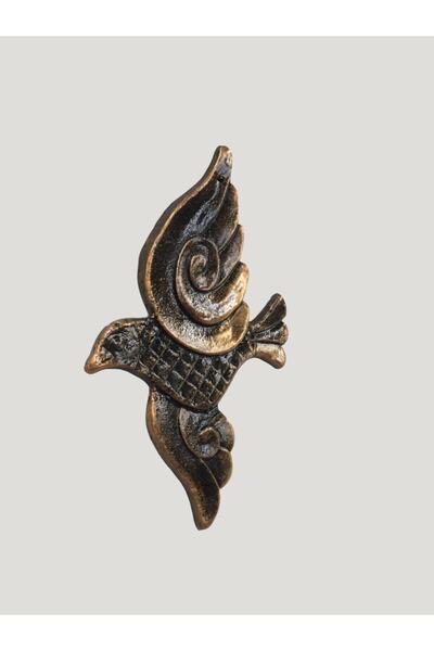 IDYLL Metal Döküm Kuş Duvar Aksesuarı Pirinç Renk Dekor