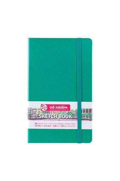 Art Creation Talens Sketch Book 13x21cm 140g 80 Sheets Forest Green