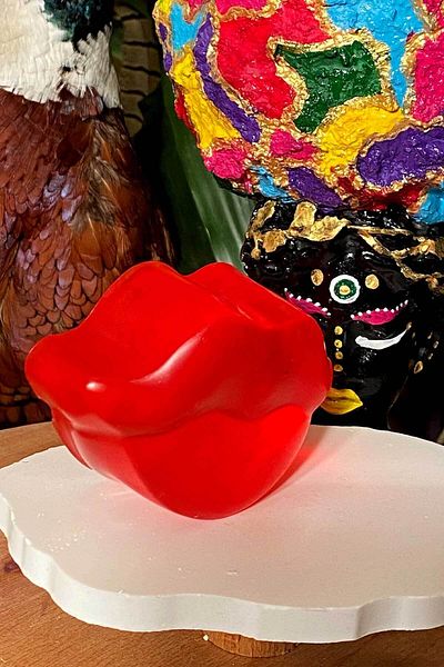 FANTASTİK SANAT ATÖLYESİ Decorative Gift Women's Lip Figure Bath Soap