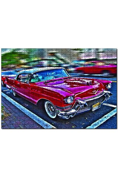 Cakapuzzle Classic Red Car Visual 500 Piece Puzzle Jigsaw Puzzle Mdf (wood)