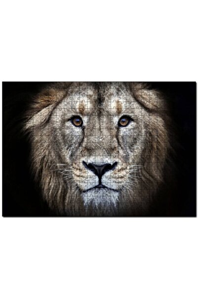 Cakapuzzle أحجية الصور المقطوعة على شكل أسد أسود للرجال مكونة من 255 قطعة MDF...