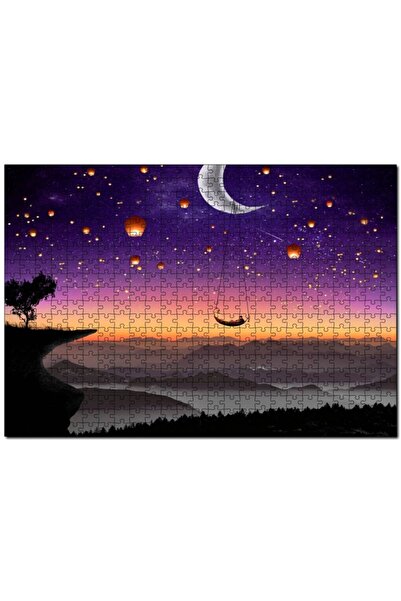 Cakapuzzle Aya Asılı Salıncak Ve Romantik Çift 255 Parça Puzzle Yapboz Mdf (a...