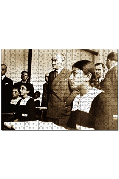 Cakapuzzle Başöğretmen Mustafa Kemal Atatürk 120 Parça Puzzle Yapboz Mdf (ahşap)