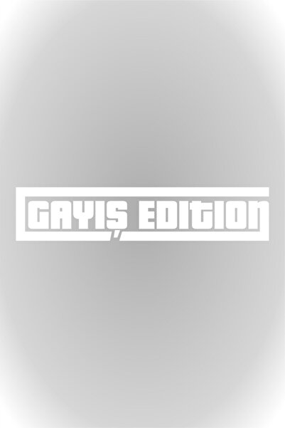 esticker 25X5 cm White Auto Sticker - Gayış Edition, Car Window Sticker