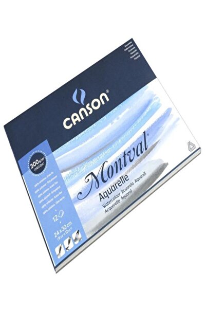 Canson Montval Aquarelle Cold Pressed 300gr Water Color Block 12 Sheets 24x32cm
