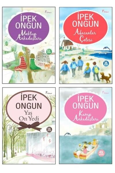Artemis Yayınları Ipek Ongun 4'lü Set- 1) Kamp Arkadaşları 2) Mektup Arkadaşl...