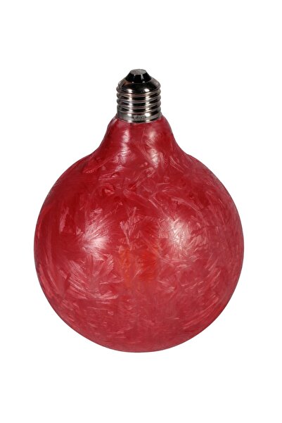 YCL 6w Led Rustik Ampul Gün Işığı Flament E27 Duy Yuvarlak Kırmızı Renk Cam