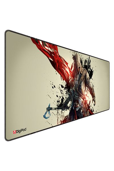 Digipod لوحة ماوس ألعاب مقاس 90x40 Xxl لوحة ماوس ألعاب كبيرة بقاعدة مضادة للانزلاق بسُمك 4 مم