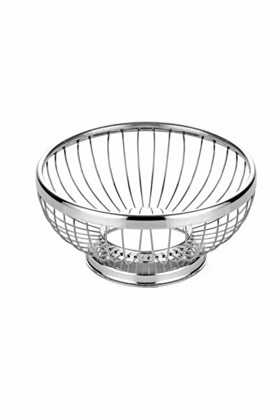 Genel Markalar Paslanmaz Yuvarlak Ekmek Ve Meyve Sepeti 17cm