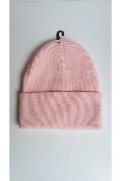 Cmf Knitwear Light Pink Solid Color Basic Beret Unisex
