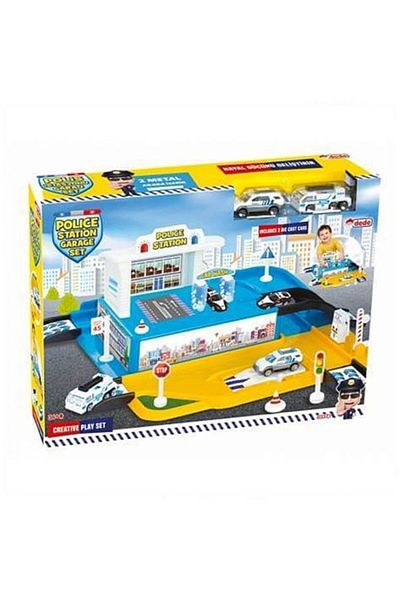 DEDE Lucesturg 03371 Dede Police Station Garage Set New