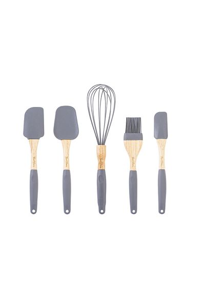 Tantitoni Gray Colored Silicone Prep Set of 5
