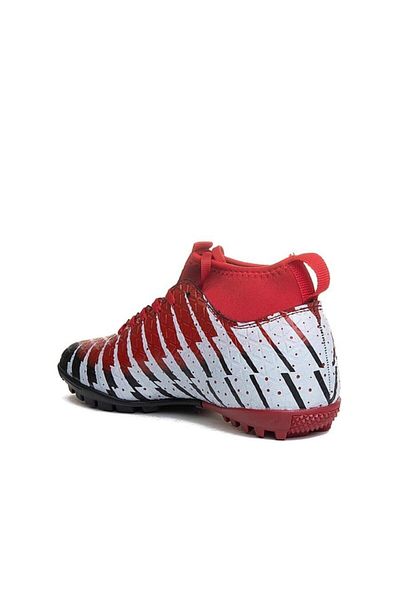 Lion Black Red Socked Football Shoes 1453