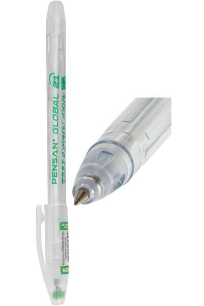 Pensan قلم حبر جاف أخضر عالمي