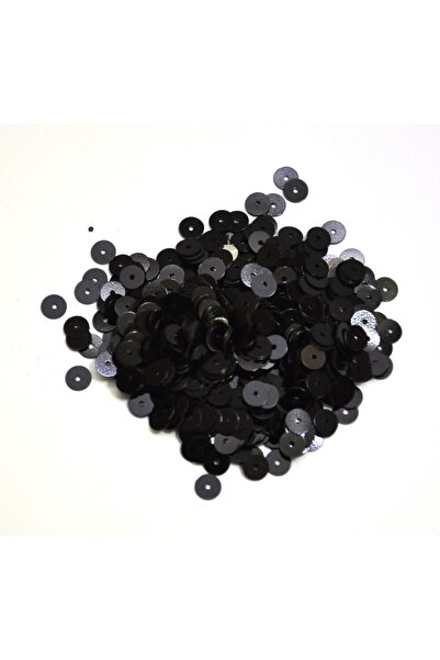 Bi hızlı Decoration Stamp 6 Mm (With Hole in the Middle) 10 Grams Black Color