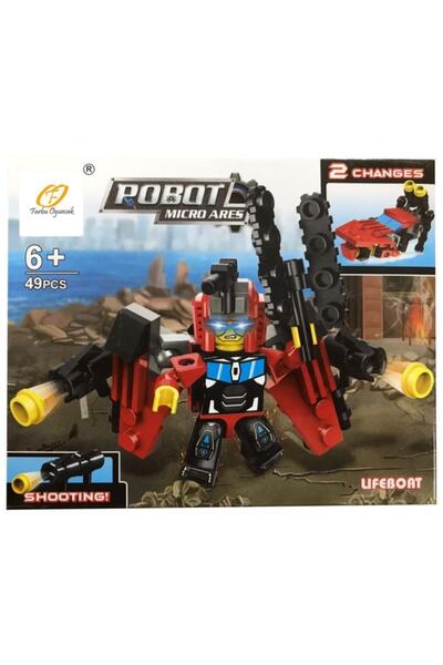 Farbu Oyuncak Farbu Lego Araç Serisi 2 In 1 Robot Micro Ares Lifeboat Sp4650 123-106