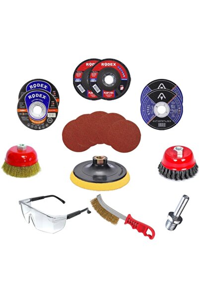 Hesaplı Hırdavat قرص تقطيع معدني من مادة الإينوكس لطحن حلزوني، مجموعة فرشاة س...