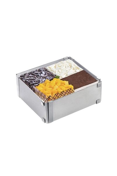 Nar kalıp Square Adjustable Cake Mold 15cm-30cm Depth10cm