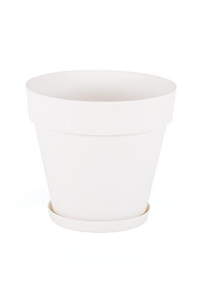 SERİNOVA Ys04 Yalı Saksı Drenaj Aparatlı Tabaklı Dekoratif Saksı 24cm, 6 Litr...