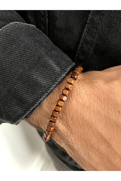 Padore Accessory سوار خشبي أنيق للغاية باللون البني الداكن