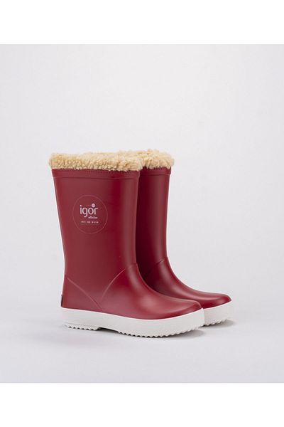 IGOR W10207 Igor005 Splash Nautico Borreguito /rojo حذاء فروي أحمر للجنسين