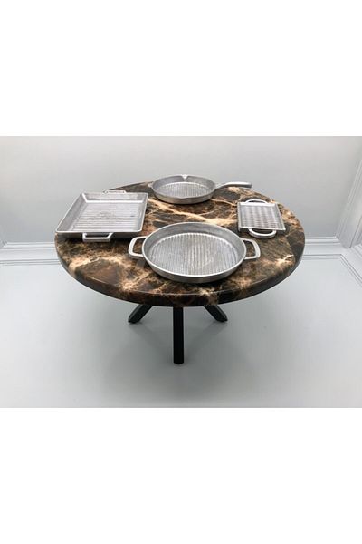 Fatih Ural Döküm Cast Iron Pan-aluminum Single Handle Pan