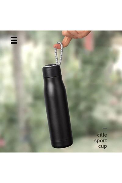 SEDEF SİLVER Double Layer Stainless Steel Thermos 600 ml Thermos Mug 547