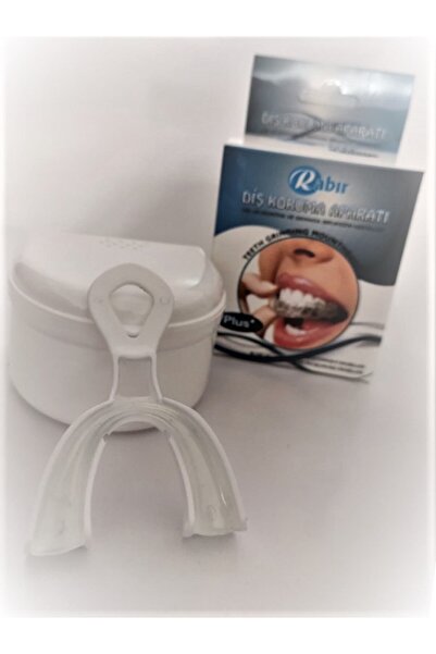 RABIR Çift Taraflı Diş Gıcırdatmama /koruma/bruksizm /gece Plağı Diş Sıkma Önleyici/ Tutaçlı Aparat